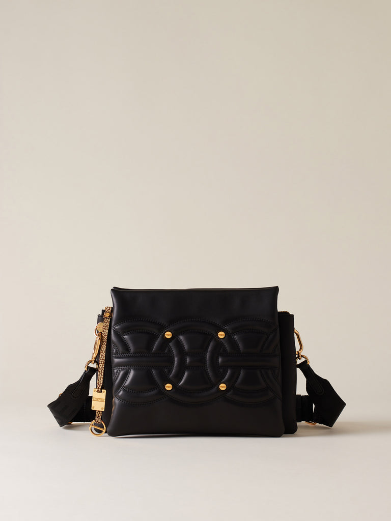 Borsa a tracolla di pelle - RONDO' BORSA CROSS OVER TRIFOLDER MEDIUM - Borbonese