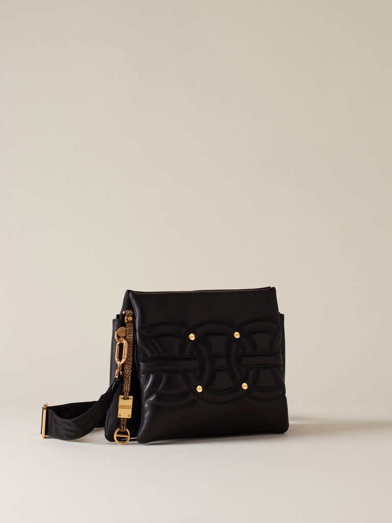 Borsa a tracolla di pelle - RONDO' BORSA CROSS OVER TRIFOLDER MEDIUM - Borbonese