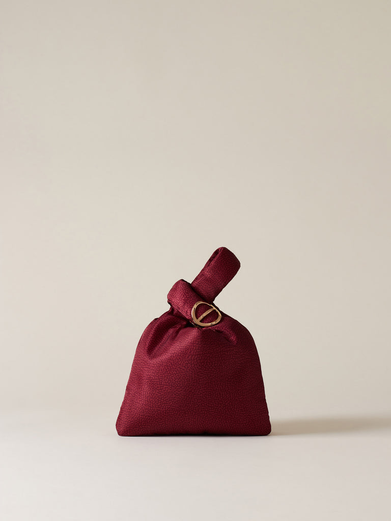 Borsa a mano di tessuto riciclato OP - TWINNIE MINI BAG - Borbonese