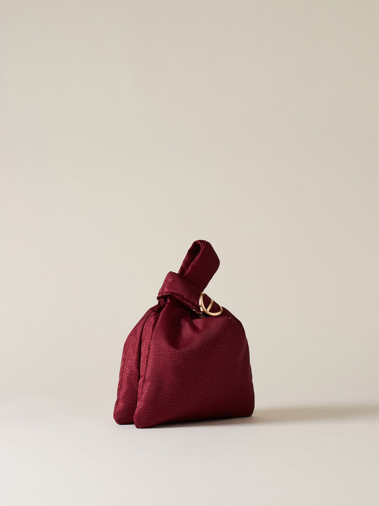 Borsa a mano di tessuto riciclato OP - TWINNIE MINI BAG - Borbonese