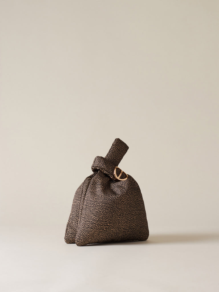 Borsa a mano di tessuto riciclato OP - TWINNIE MINI BAG - Borbonese