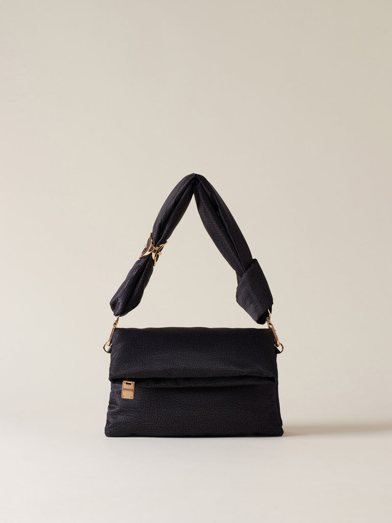 Tracolla di tessuto riciclato OP - TWINNIE BORSA CROSS OVER TRIFOLDER - Borbonese
