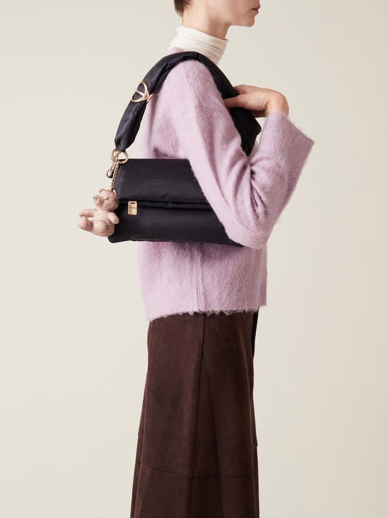 Tracolla di tessuto riciclato OP - TWINNIE BORSA CROSS OVER TRIFOLDER - Borbonese