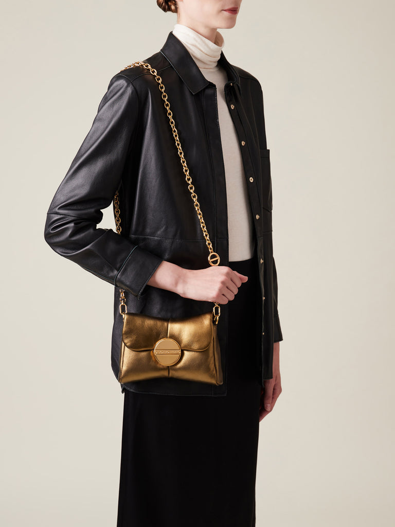 Borsa a tracolla di Pelle laminata - COQUETTE MINI BAG - Borbonese