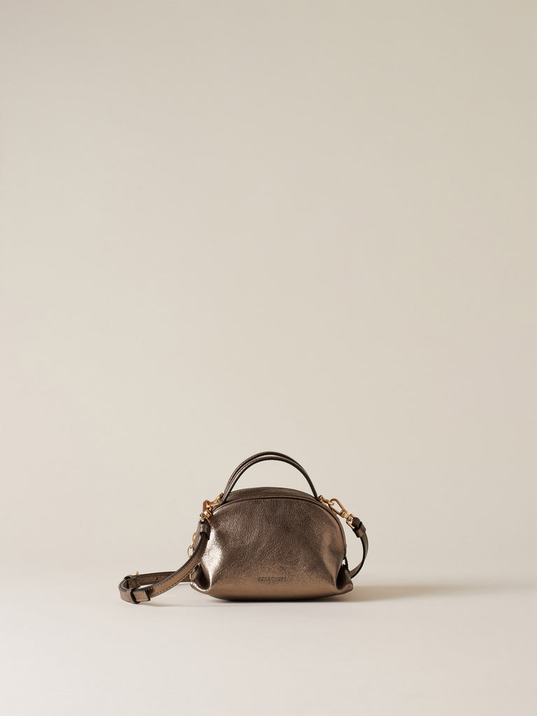 Leather shoulder bag - BOWLER BAG MINI - Borbonese