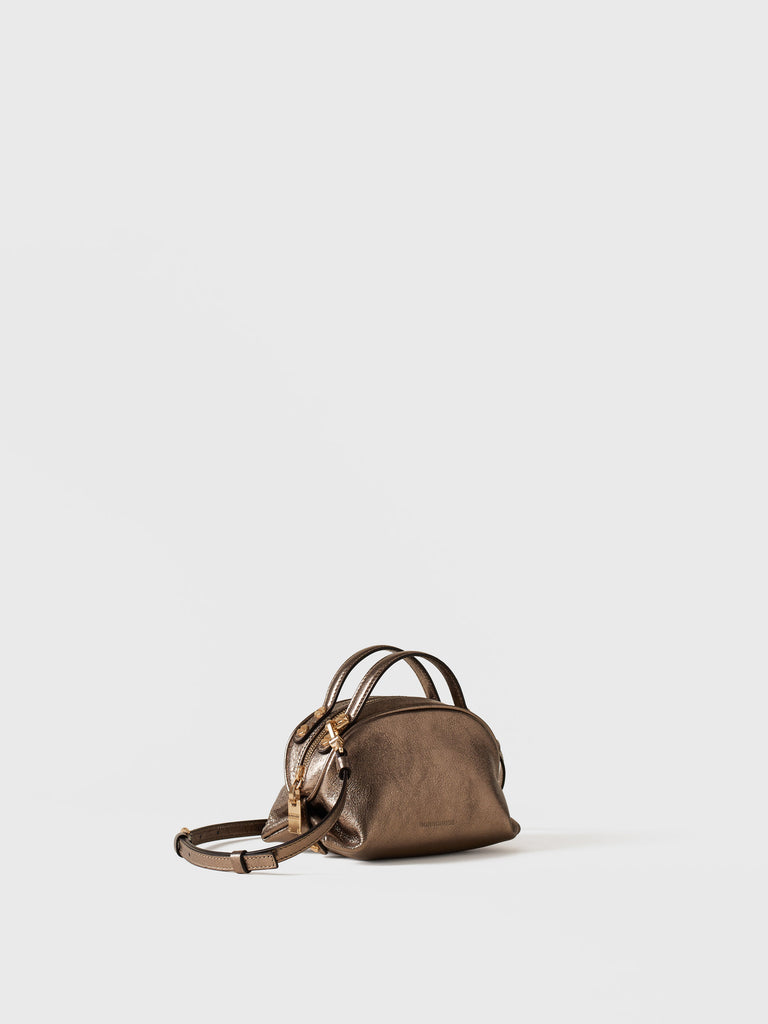 Leather shoulder bag - BOWLER BAG MINI - Borbonese