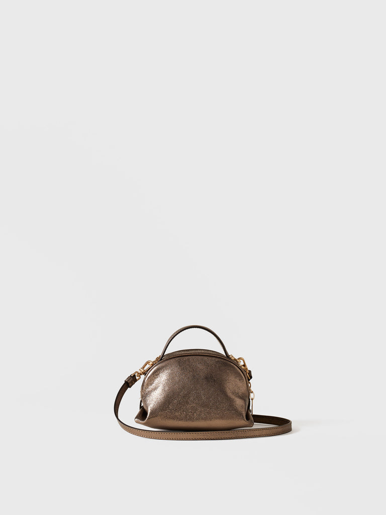 Leather shoulder bag - BOWLER BAG MINI - Borbonese