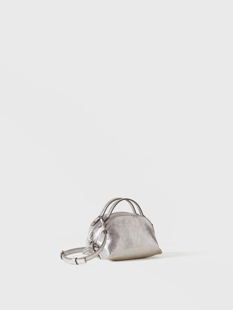 Leather Crossbody Bag - Mini Boston Bag - Borbonese