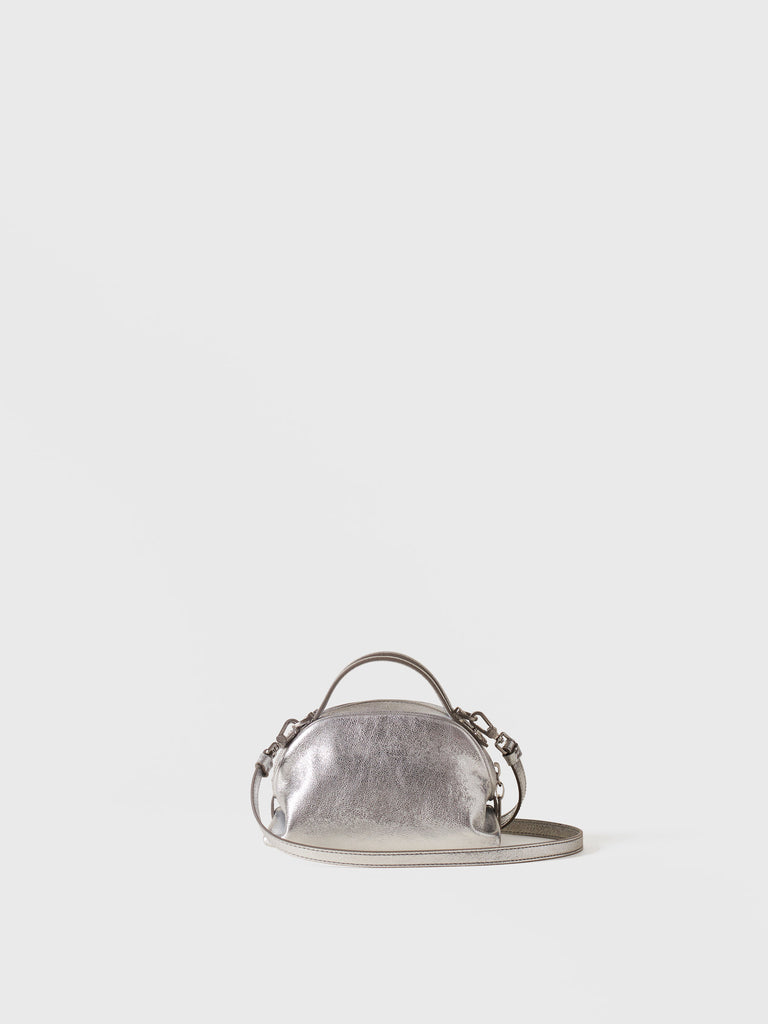 Leather Crossbody Bag - Mini Boston Bag - Borbonese