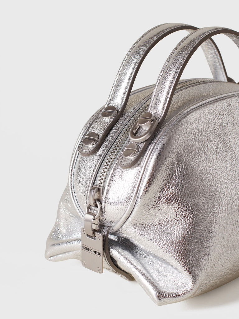Leather Crossbody Bag - Mini Boston Bag - Borbonese