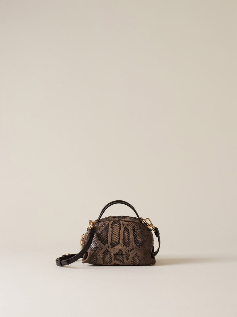 Leather shoulder bag - BOWLER BAG MINI - Borbonese
