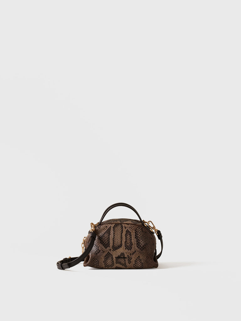 Leather shoulder bag - BOWLER BAG MINI - Borbonese