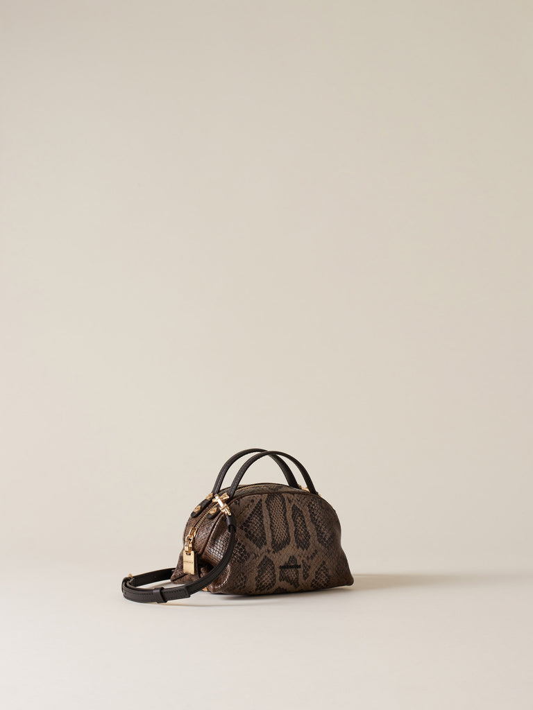 Leather shoulder bag - BOWLER BAG MINI - Borbonese