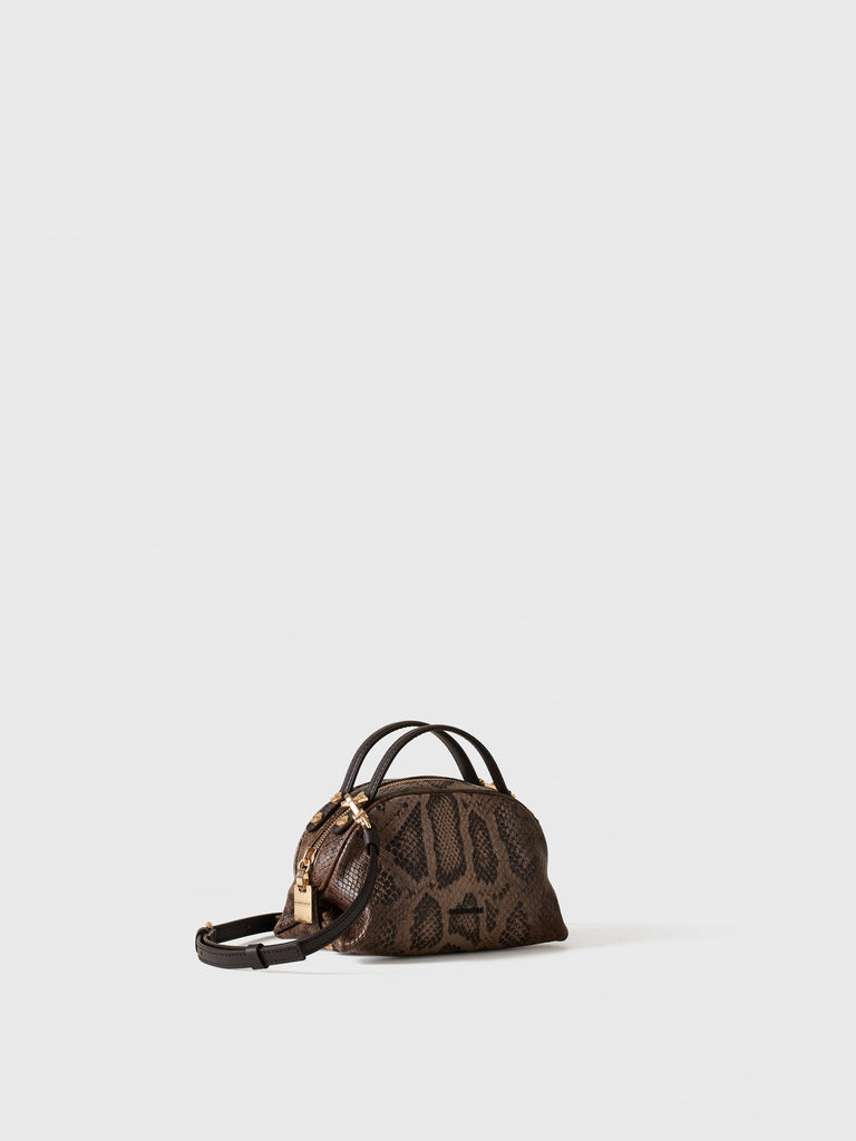 Leather shoulder bag - BOWLER BAG MINI - Borbonese