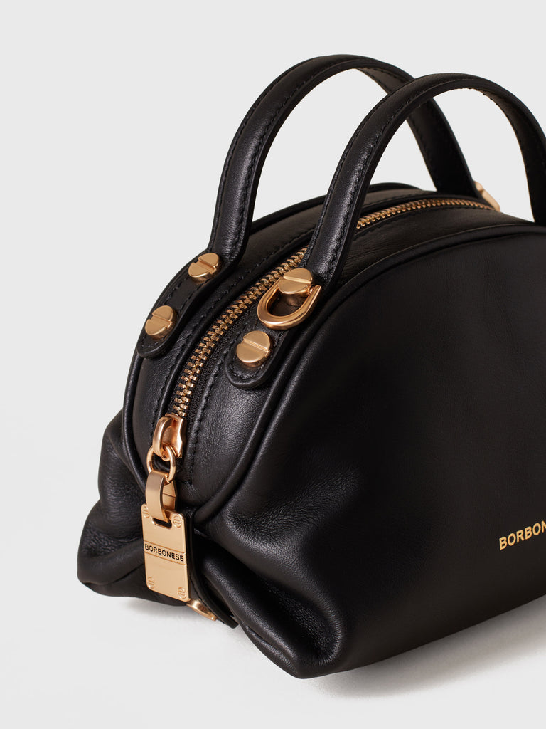 Leather shoulder bag - BOWLER BAG MINI - Borbonese