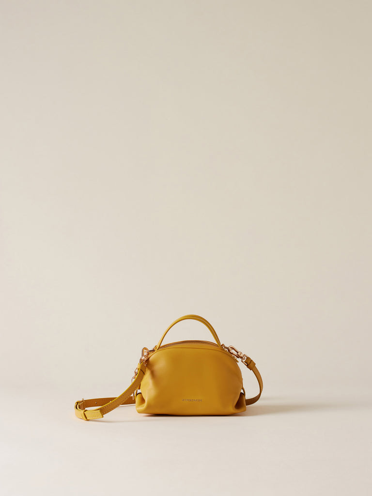 Leather shoulder bag - BOWLER BAG MINI - Borbonese