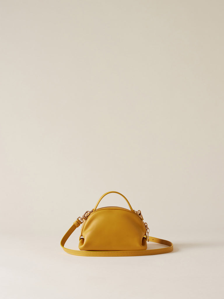 Leather shoulder bag - BOWLER BAG MINI - Borbonese