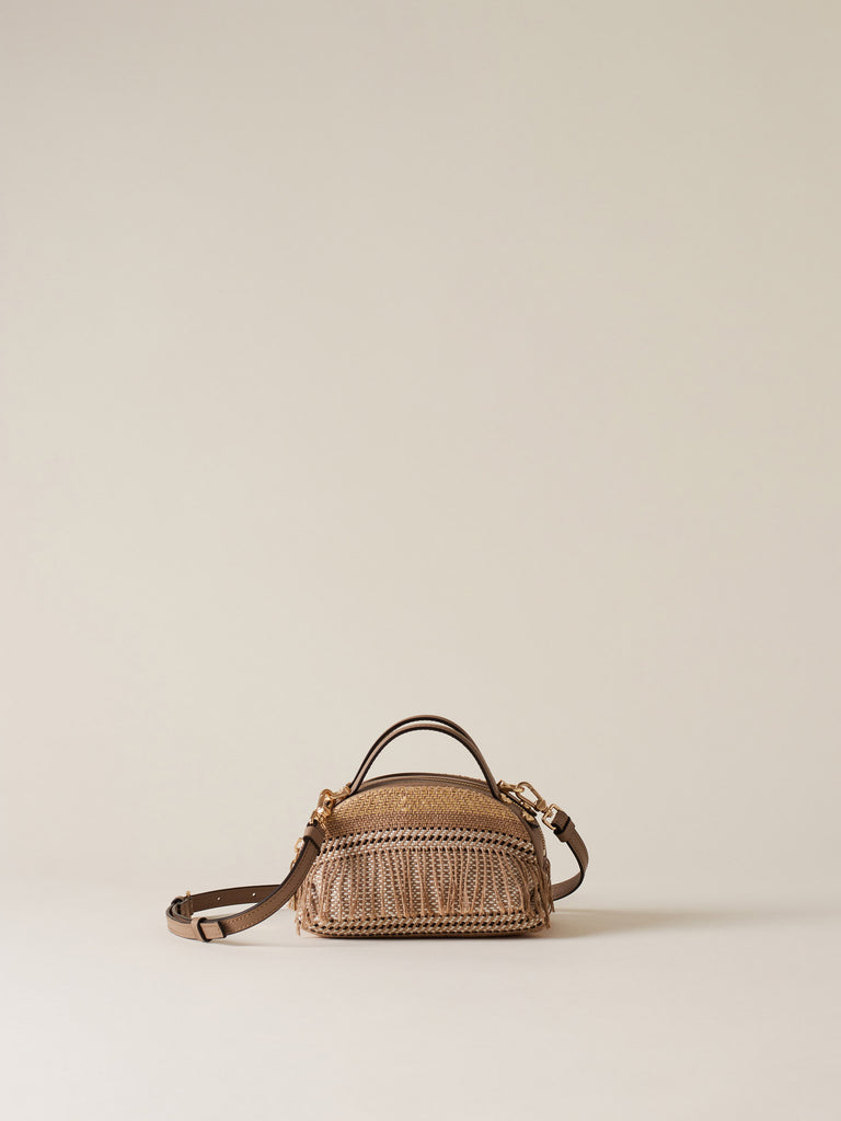Borsa a tracolla di Tessuto Jacquard - BAULETTO MINI - Borbonese