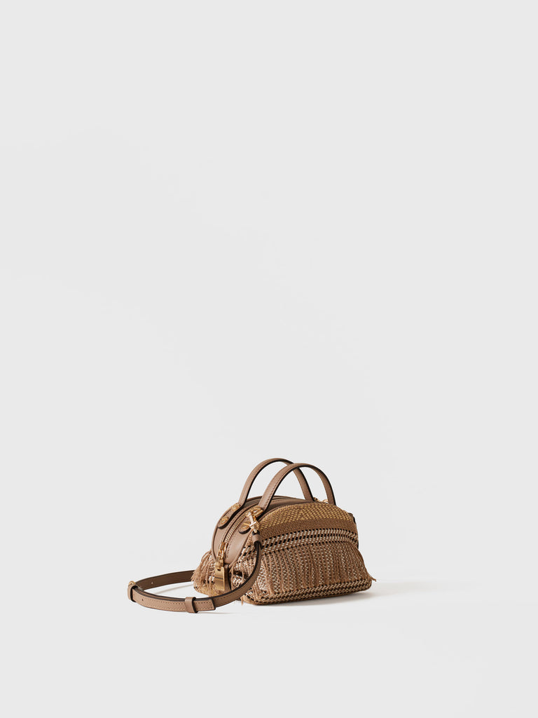 Borsa a tracolla di Tessuto Jacquard - BAULETTO MINI - Borbonese