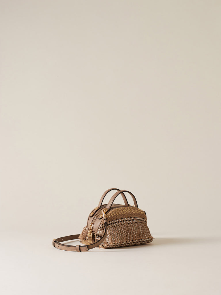 Borsa a tracolla di Tessuto Jacquard - BAULETTO MINI - Borbonese