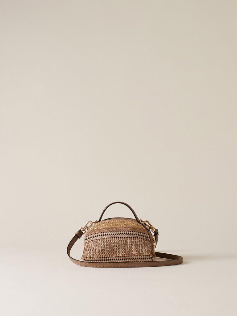 Borsa a tracolla di Tessuto Jacquard - BAULETTO MINI - Borbonese