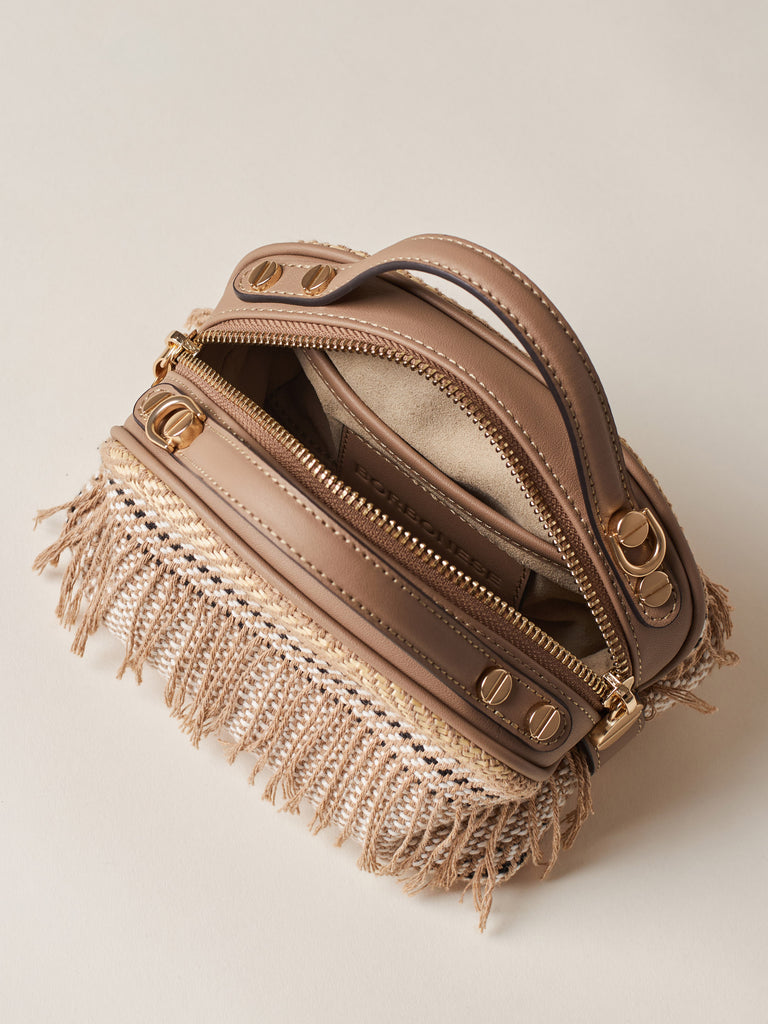 Borsa a tracolla di Tessuto Jacquard - BAULETTO MINI - Borbonese