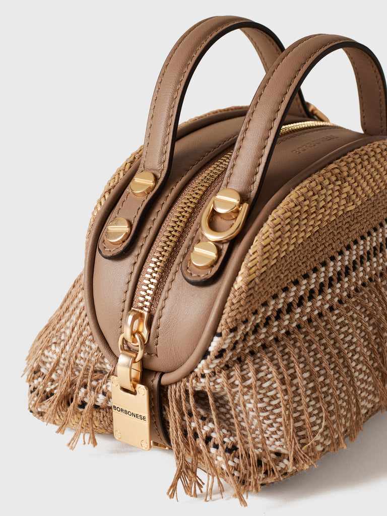 Borsa a tracolla di Tessuto Jacquard - BAULETTO MINI - Borbonese