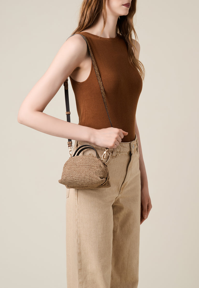 Borsa a tracolla in  Camoscio Op - BAULETTO MINI - Borbonese