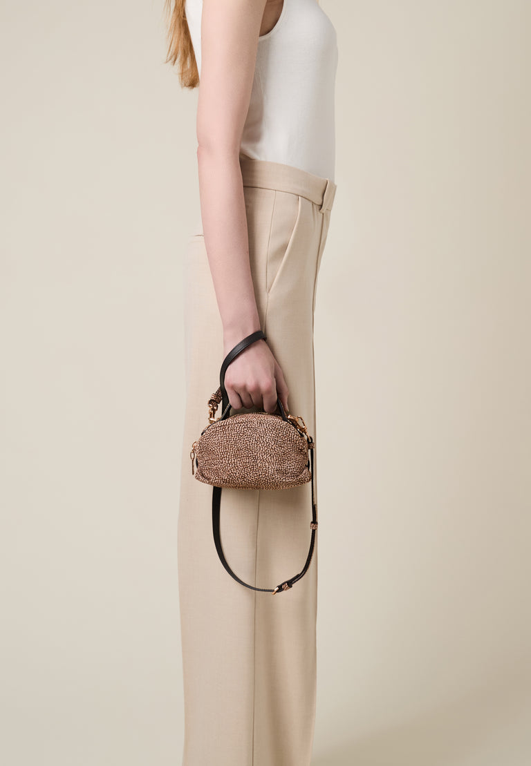 Borsa a tracolla in  Camoscio Op - BAULETTO MINI - Borbonese