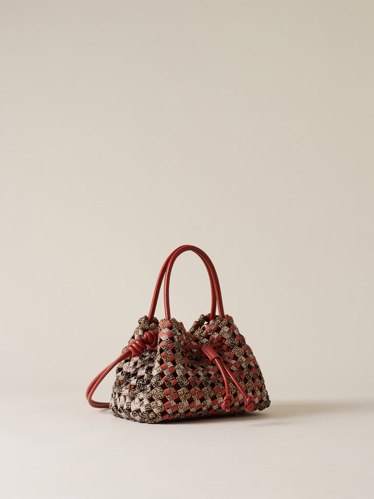 Op Recycled Fabric Handbag - LA NIDO MINI BAG - Borbonese