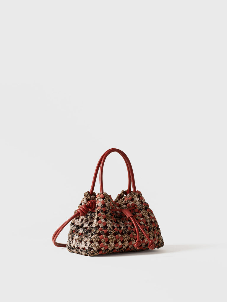 Op Recycled Fabric Handbag - LA NIDO MINI BAG - Borbonese