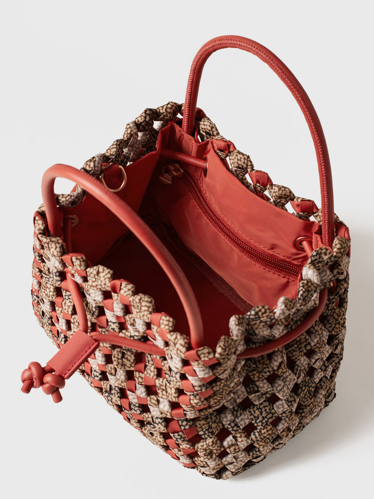 Op Recycled Fabric Handbag - LA NIDO MINI BAG - Borbonese