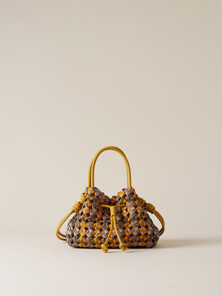 Borsa a mano di Tessuto riciclato Op - LA NIDO BORSA MINI - Borbonese