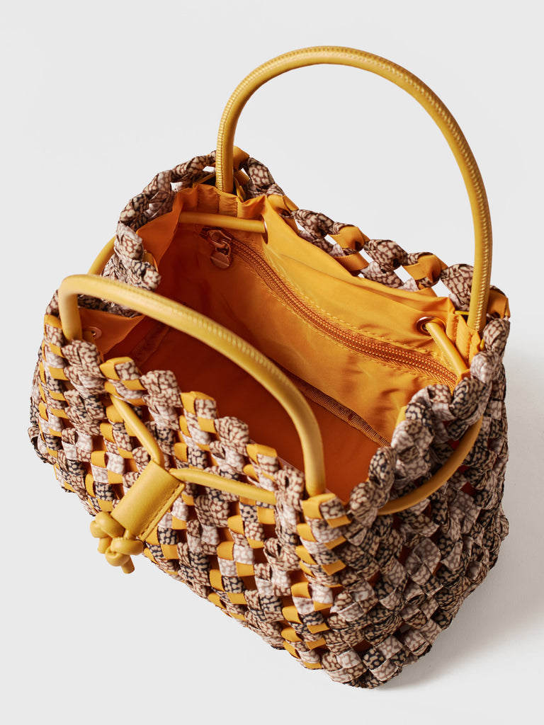 Borsa a mano di Tessuto riciclato Op - LA NIDO BORSA MINI - Borbonese