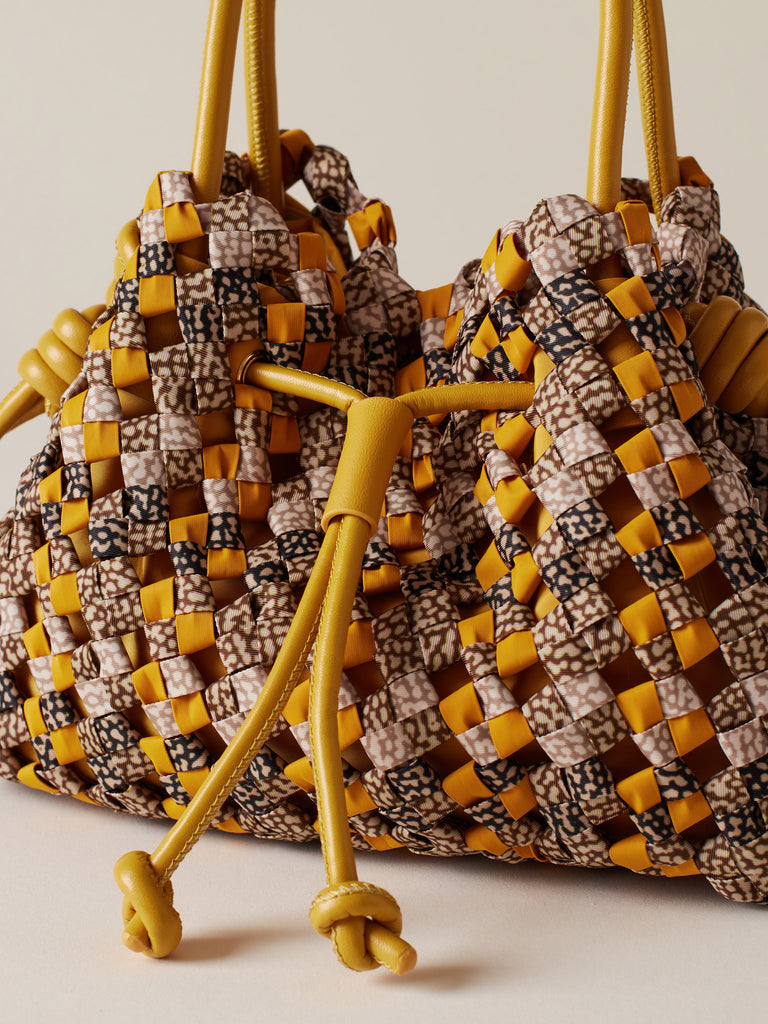 Borsa a mano di Tessuto riciclato Op - LA NIDO BORSA MINI - Borbonese
