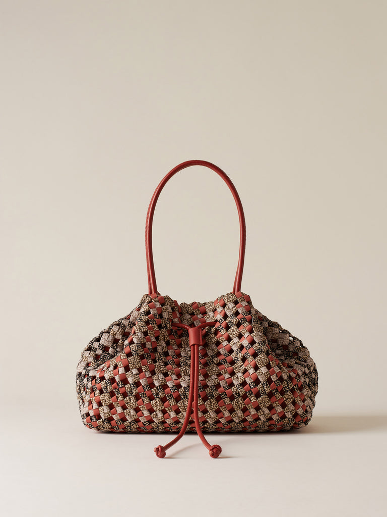 Op Recycled Fabric Handbag - LA NIDO SHOPPING BAG LARGE - Borbonese