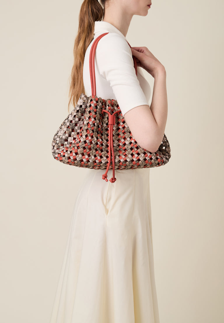 Op Recycled Fabric Handbag - LA NIDO SHOPPING BAG LARGE - Borbonese