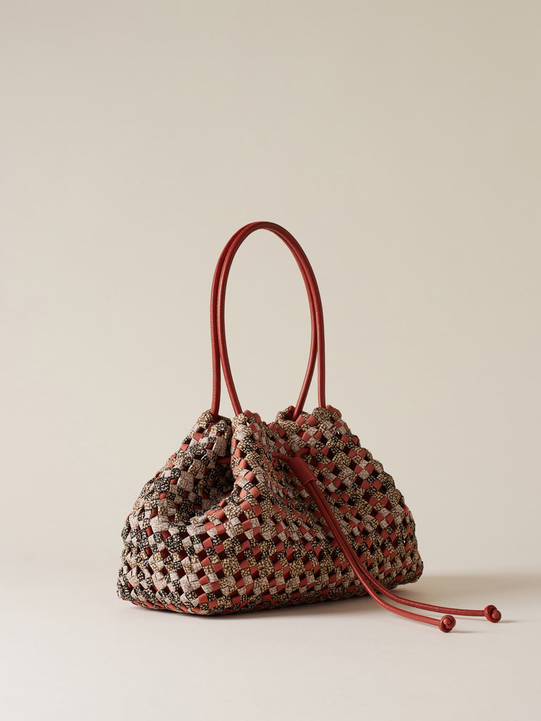 Op Recycled Fabric Handbag - LA NIDO SHOPPING BAG LARGE - Borbonese