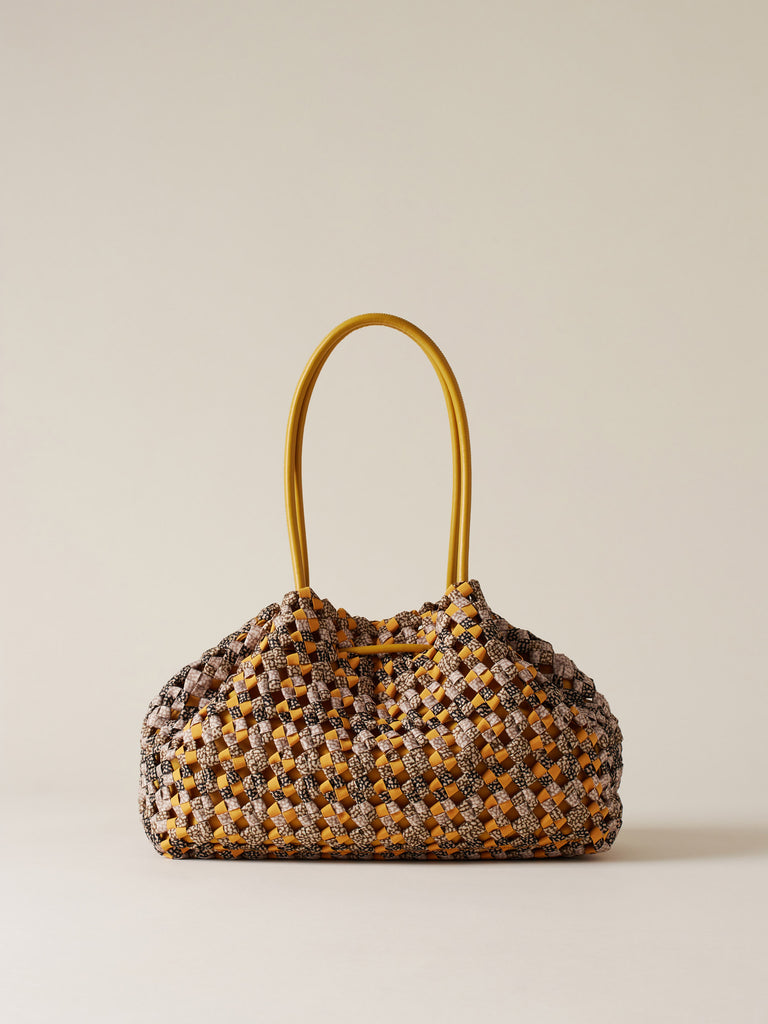 Op Recycled Fabric Handbag - LA NIDO SHOPPING BAG LARGE - Borbonese