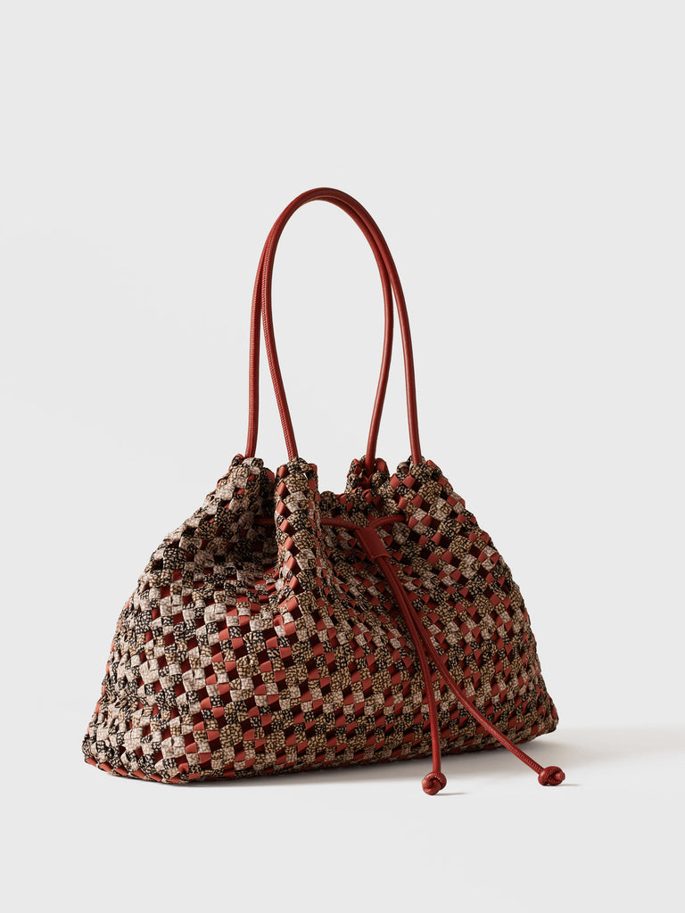 Op Recycled fabric Shoulder bag - LA NIDO SHOPPING BAG LARGE - Borbonese