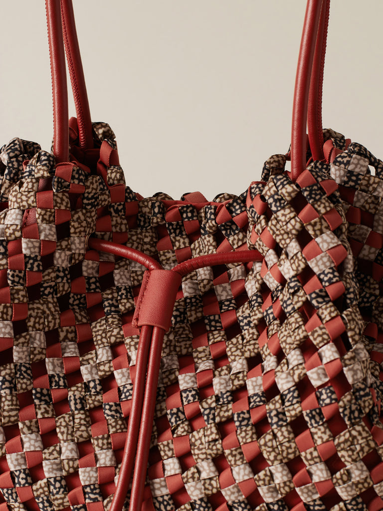 Borsa a spalla di Tessuto riciclato Op - LA NIDO BORSA SHOPPING LARGE - Borbonese