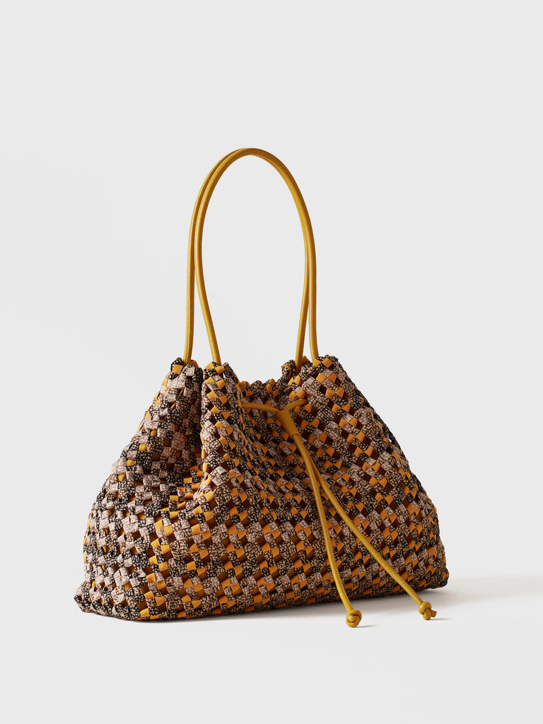 Op Recycled fabric Shoulder bag - LA NIDO SHOPPING BAG LARGE - Borbonese