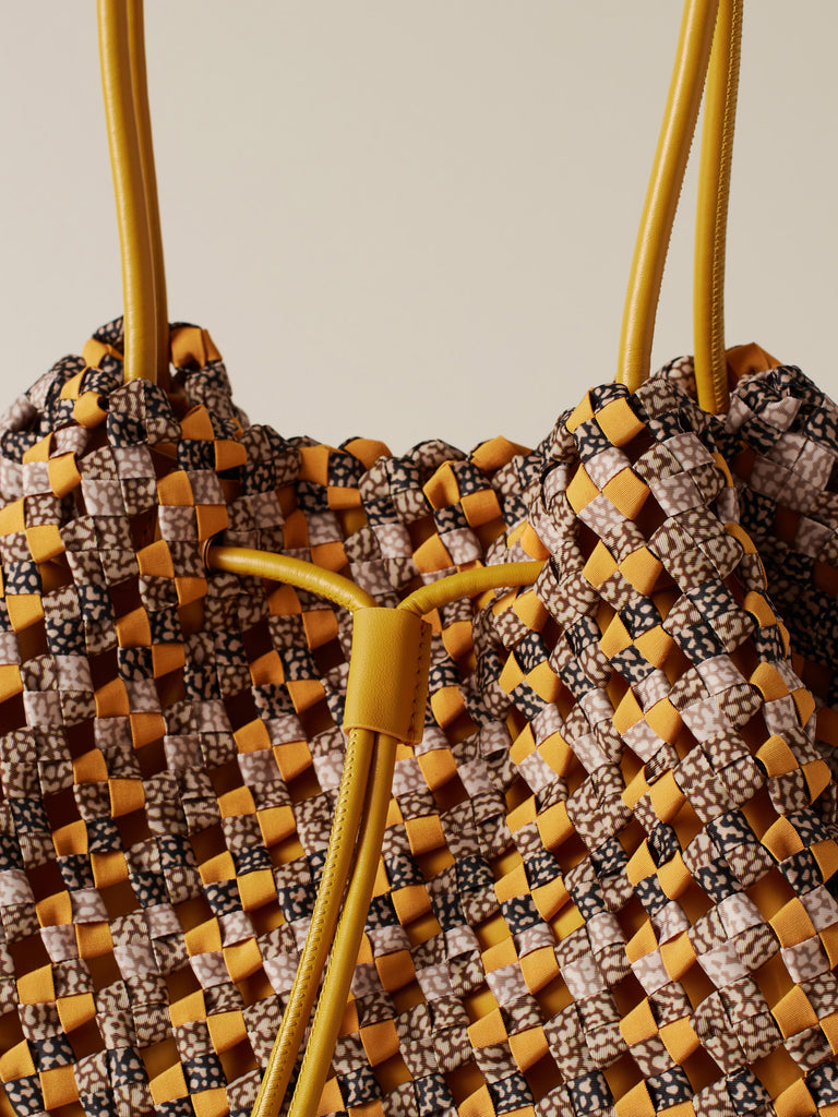 Borsa a spalla di Tessuto riciclato Op - LA NIDO BORSA SHOPPING LARGE - Borbonese