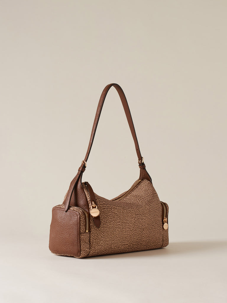 Borsa Donna Hobo a Spalla THE BRIDGE in Pelle Marrone linea Lucia a sconto Borsa Donna Hobo a Spalla THE BRIDGE in Pelle Marrone linea Lucia a sconto
