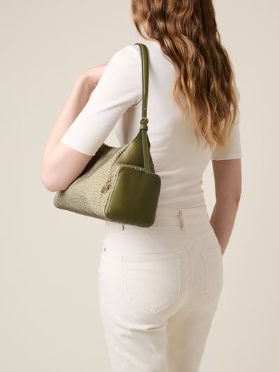 POCHE BORSA HOBO MEDIUM - The Khaki Edit - Borbonese
