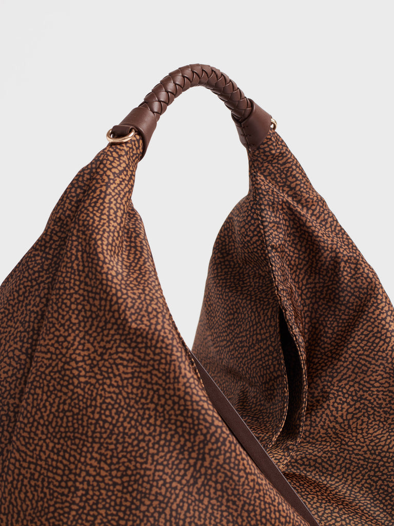 Op fabric Handbag - PLIE HOBO BAG MEDIUM - Borbonese