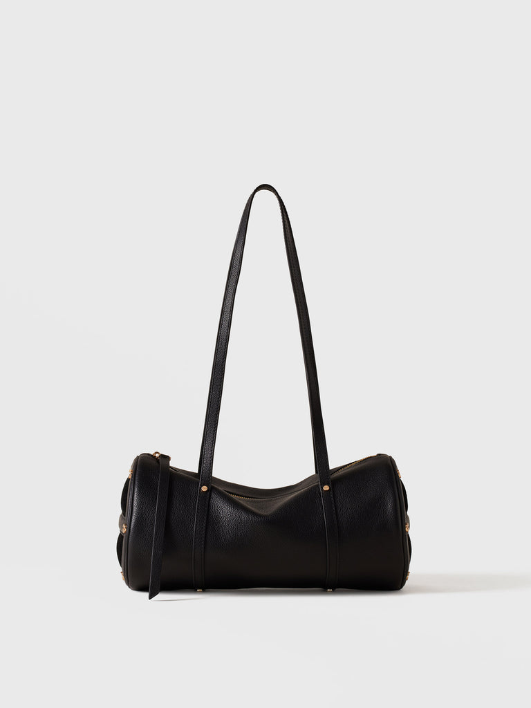 Leather shoulder bag - VIS A VIS BOWLER BAG MEDIUM - Borbonese