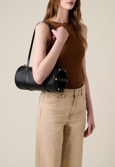 VIS A VIS BOWLER BAG MEDIUM - Shoulder Bags - Borbonese