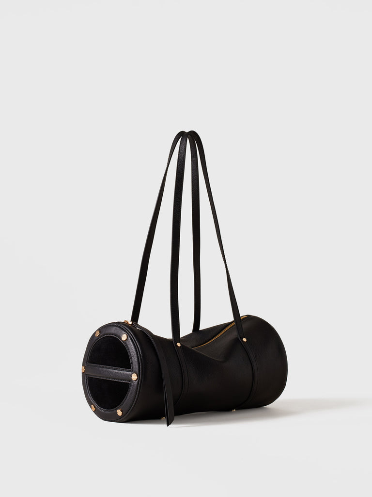 Leather shoulder bag - VIS A VIS BOWLER BAG MEDIUM - Borbonese