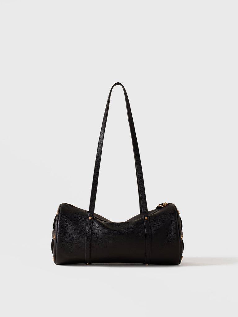 Leather shoulder bag - VIS A VIS BOWLER BAG MEDIUM - Borbonese